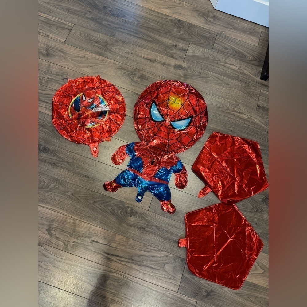 4-pack Spiderman Mylar large Balloon Bundle NEW unfilled